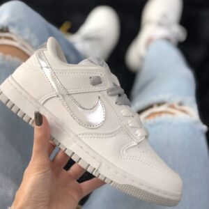 NIKE DUNK BRANCO E PRATA