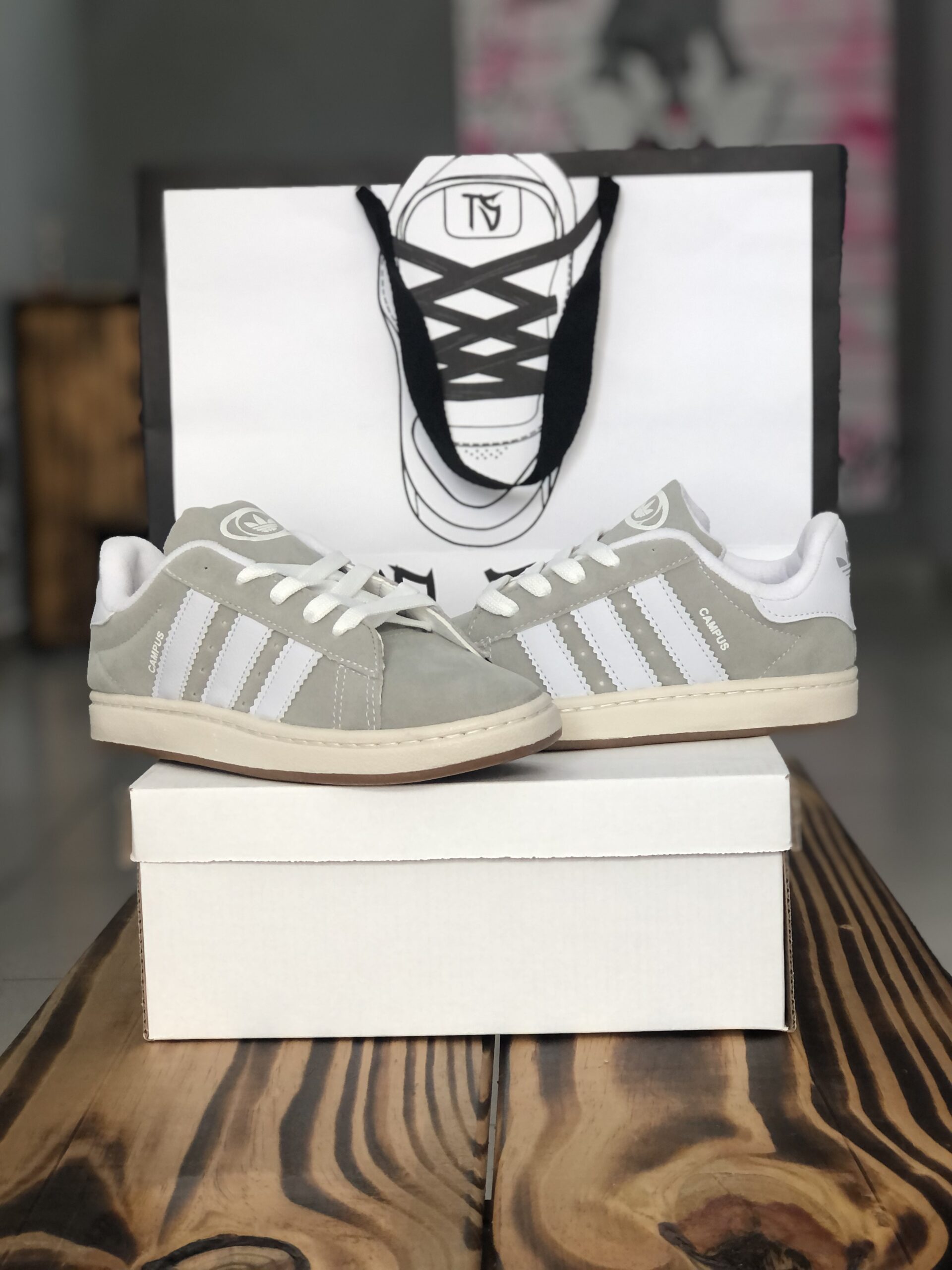 INF. ADIDAS CAMPUS CINZA