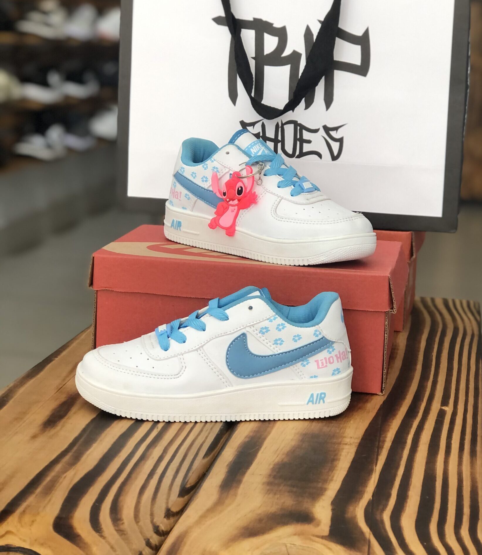 INF. NIKE STITCH AZUL E BRANCO 1