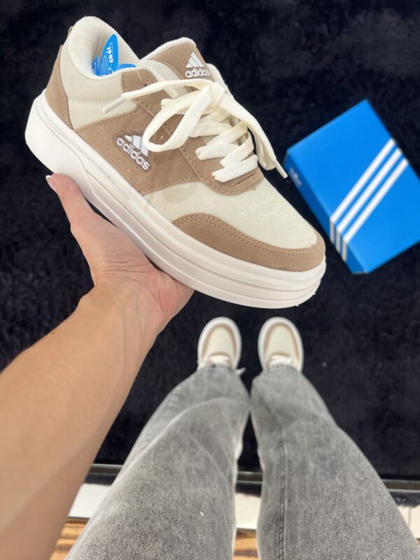 ADIDAS MID MARROM E BRANCO - Image 2